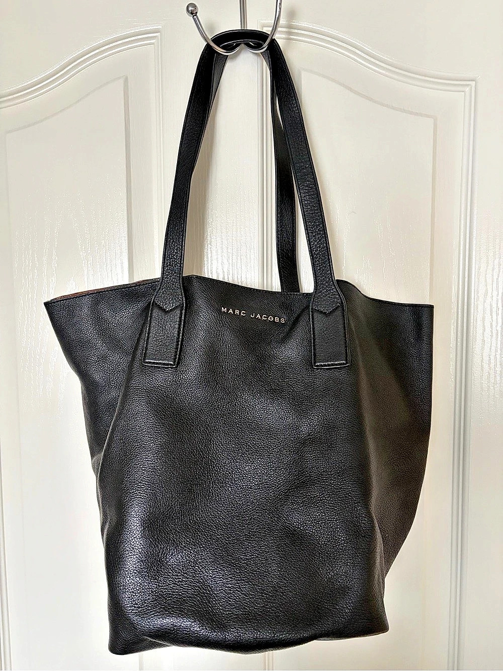 Marc Jacobs Leather Tote in Black & Brown